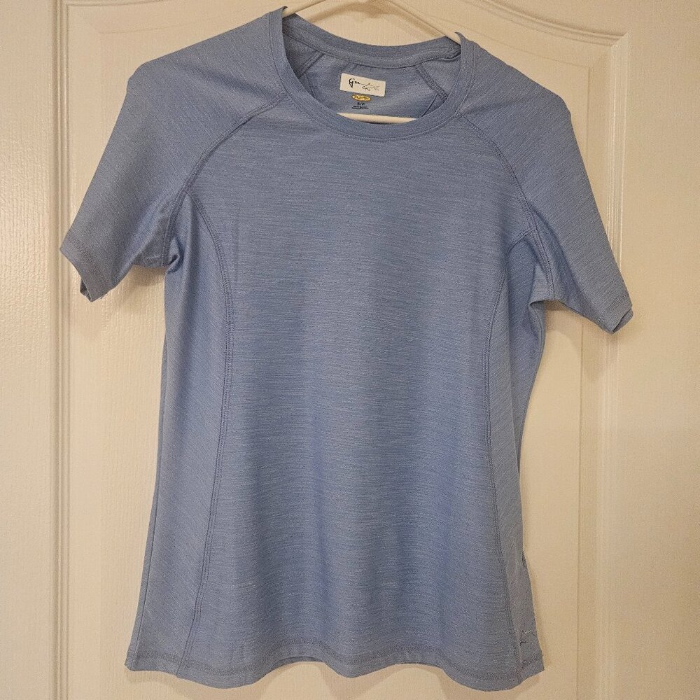 Greg Norman Ladies Tee Shirt Size Small Powder Blue BRAND NEW!!